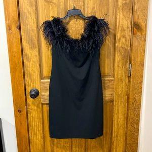 Chic, Stylish Off the Shoulder Vince Camuto Black Cocktail Dress